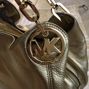 Michael Kors Gold Handbag NEW